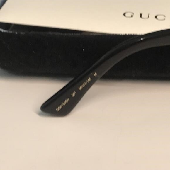 New Authentic Black Aviator Sunglasses GG0159SN 001 - Picture 10 of 11